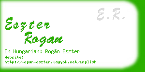 eszter rogan business card